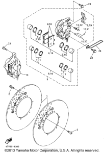 YZF600RR Передний суппорт