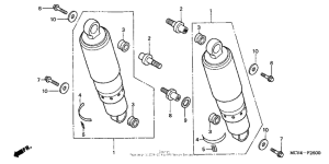 VTX1800R Задние амортизаторы