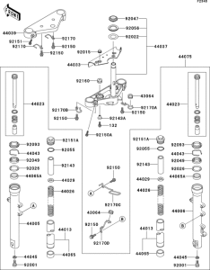 BN125 Передняя вилка