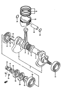 DR350 Вал коленчатый