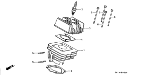 SA50S Cylinder / cylinder head