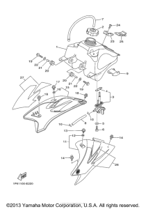 TTR50EV Топливный бак