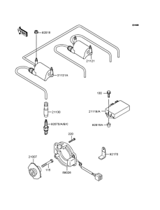 ZR400 Катушка зажигания