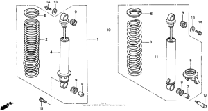 PC800 Задние амортизаторы