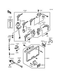 ZX900 Замок зажигания