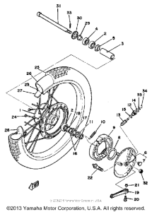 DT175H Переднее колесо