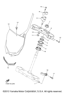 YZ250FBL Управление
