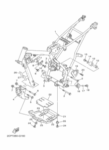 TTR125LW Рама