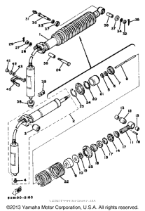 YZ490J Задняя подвеска
