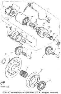 XT600EG Муфта стартера