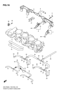 GSX-R600 Throttle body hose / joint