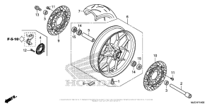 CBR600RR (ABS) Переднее колесо