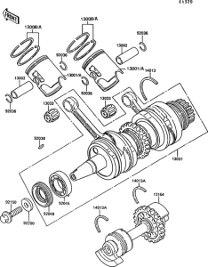 KR250 Crankshaft / piston
