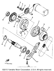 XJ650K Муфта стартера