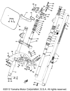 CT1B Front fork & front fender