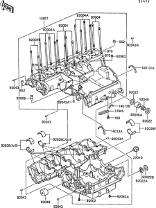 ZG1300 Картер двигателя