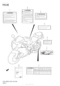 GSX-R600 Label (Gsx-R600L3 E33)