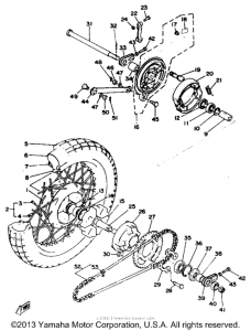 RD125C Переднее колесо