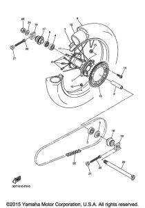 WR250R Переднее колесо