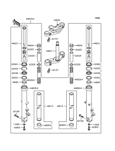 ZR400 Передняя вилка