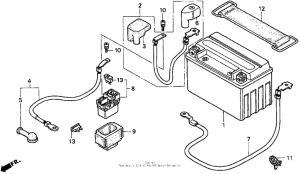 CBR900RR Аккумулятор
