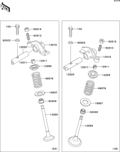 BN125 Клапана