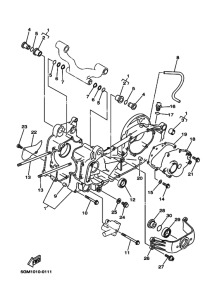 YP250 Картер двигателя
