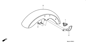 VT1100C2 Переднее крыло