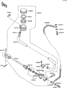 VN1500 Задний торм цилиндр