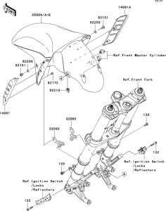 ZX1400 Крыло переднее