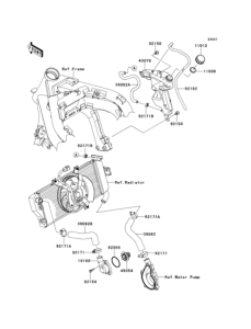 ER650 Патрубки охлаждения