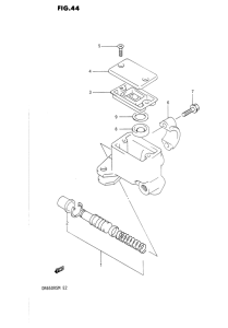 DR650 Передний тормозной цилиндр