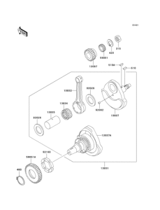 BJ250 Коленвал