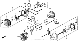 C70 Задний фонарь