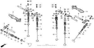 XL600V Распределительный вал