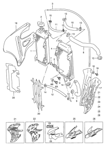 RM250 Радиатор