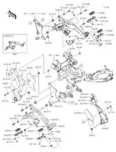 EX400 Подножки