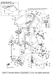FZR600RF Топливный бак