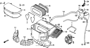 VF750F Воздушный фильтр