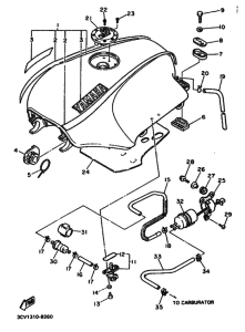 FJ1200 FJ1200W Tank fuel