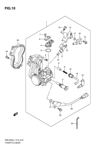 RM-Z250 Дроссель