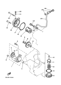 XT350'88 Масляный насос