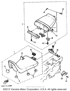 FZR600RDC Сиденье