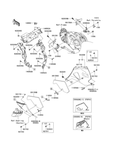 ZX1400 Обтекатель нижний