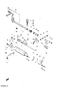 GSX400 Переключение передач