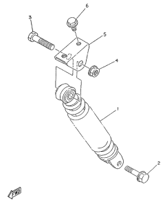 YA50R Rear arm. suspension