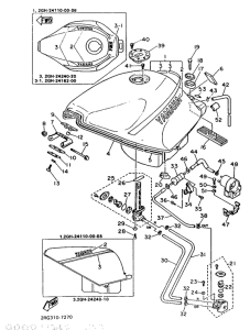 FZR1000 Топливный бак