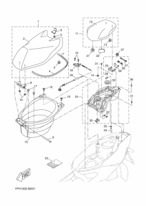 NS50 Сиденье и держатель