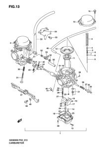 GS500 Carburetor assy