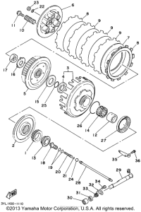 TZ250N Сцепление